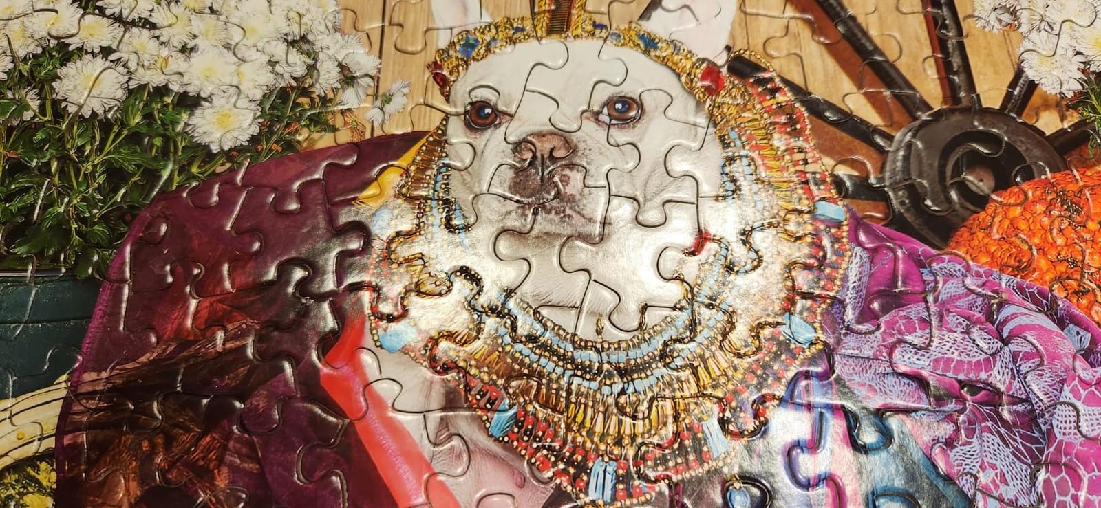 Springbok Cleopatra French Bulldog 500 Piece Jigsaw Puzzle for Adults customer photo 2