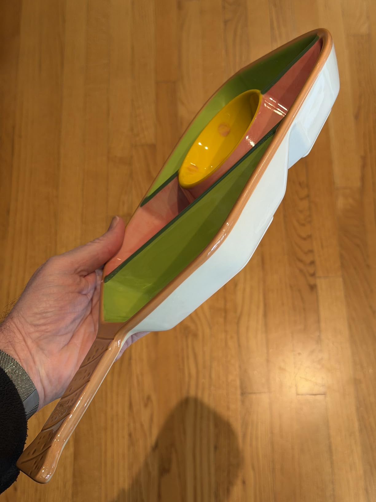Pickleball Paddle Snack Tray - Cool Pickleballs Serving Tray for Snack - Paddle-Shaped Serving Tray with Compartments - Unique Divided Snack Trays for Pickleball Fans customer photo 1
