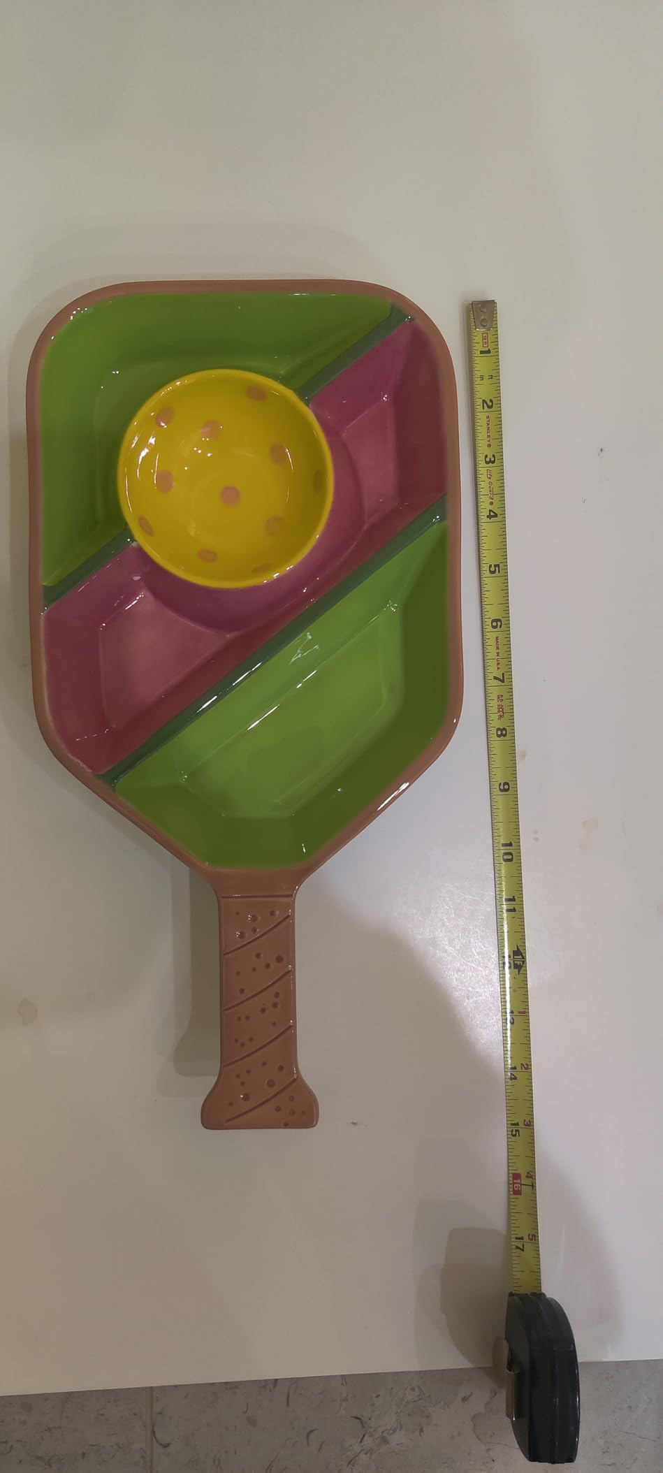 Pickleball Paddle Snack Tray - Cool Pickleballs Serving Tray for Snack - Paddle-Shaped Serving Tray with Compartments - Unique Divided Snack Trays for Pickleball Fans customer photo 2