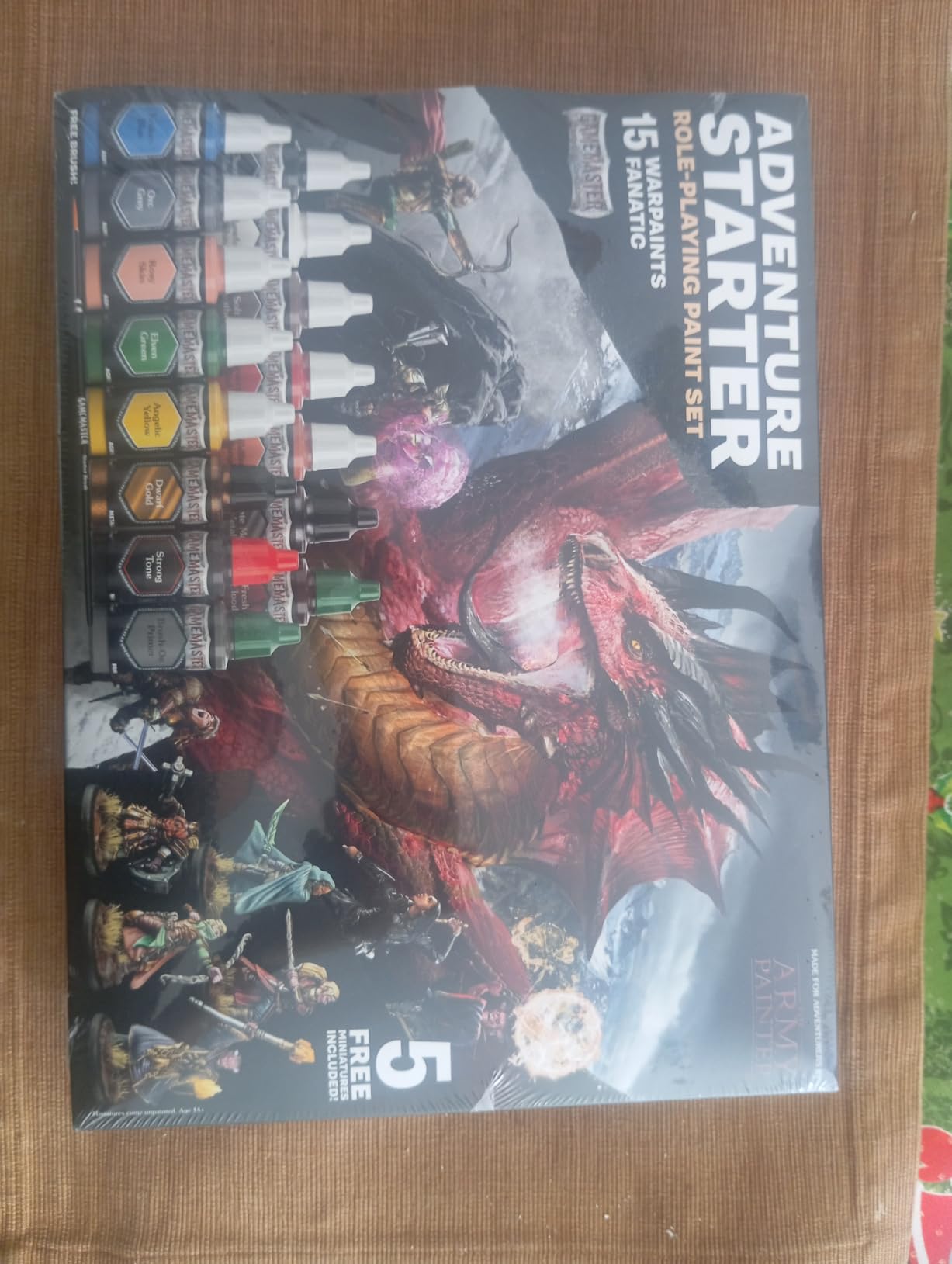 GameMaster Adventure Starter Set, 15 x 18 ml Warpaints Fanatic Acrylic paints, incl. a Brush-On Primer, 5 FREE Miniatures & 1 Brush - For Warhammer & Dnd customer photo 2