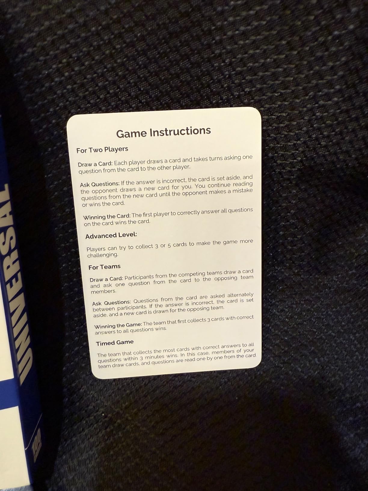Trivia Card Games for Adults - Family Board Games for Teens and Adults | 2000 Questions Trivia Cards with Answers in Geography, History, Science, General Knowledge - Party Game for Family Game Night customer photo 2