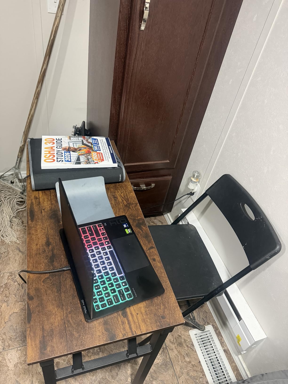 TEMI Small Computer Desk Folding Table - 35.8