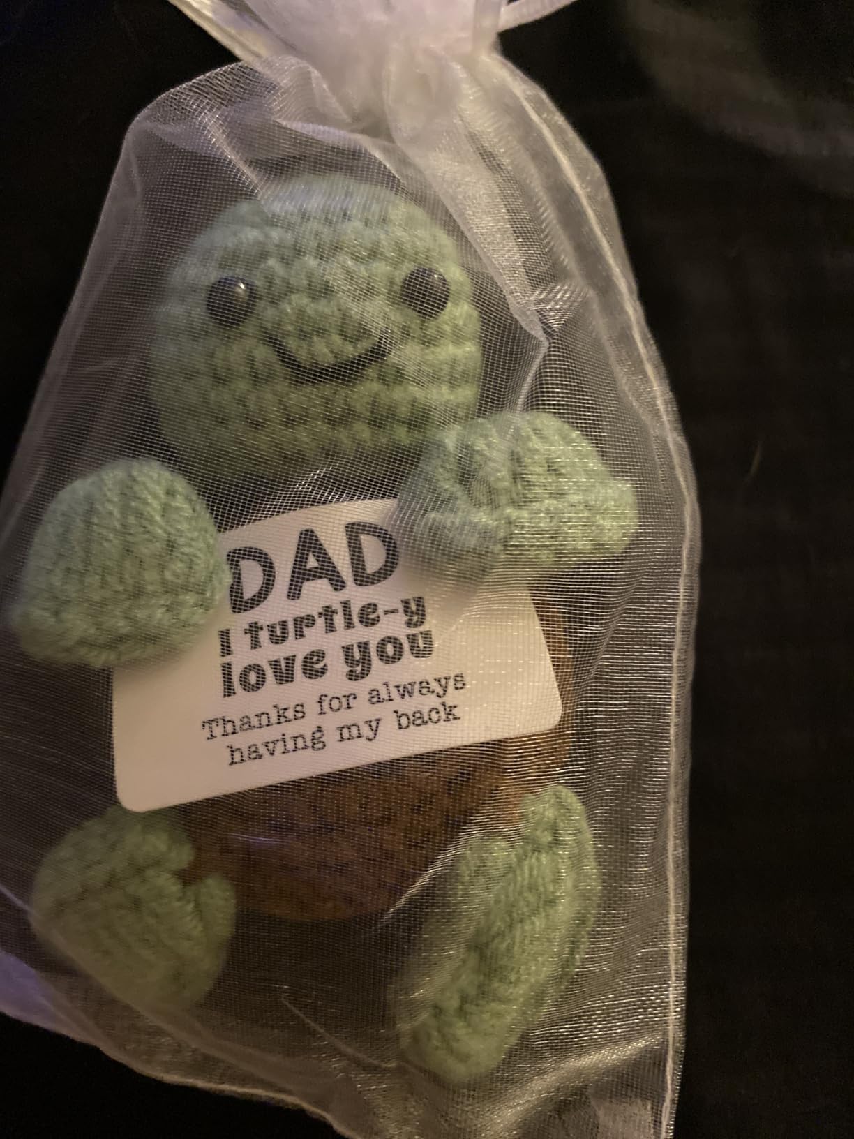 Mini Funny Turtle Mom Birthday Gifts from Daughter Son, Gifts for Christmas New Bonus Step Mom Mama Mother in Law, I Love You Small Cute Stuff Things, Handmade Turtle for Stocking Stuffer Mothers Day customer photo 2