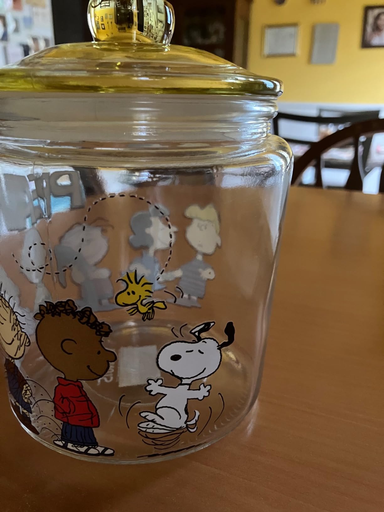 Silver Buffalo Peanuts Squad Featuring Snoopy, Glass Jar with Lid customer photo 2