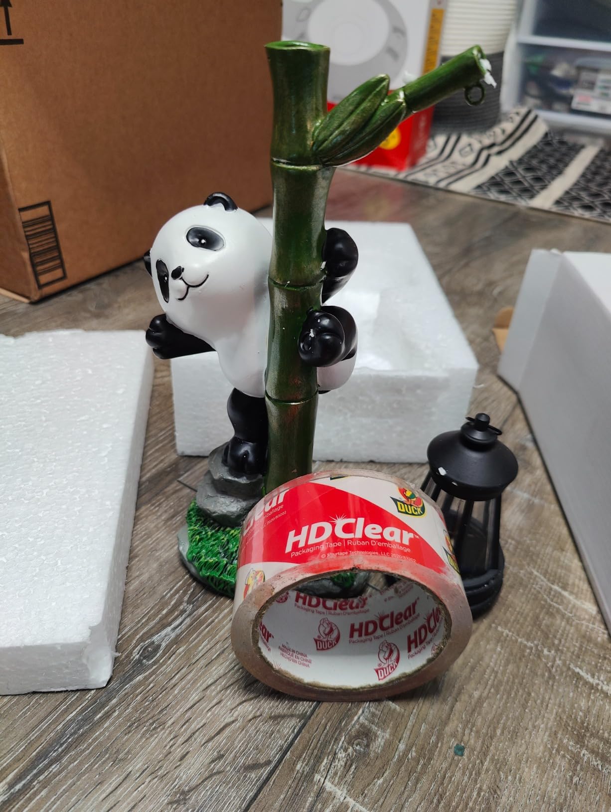 Solar Garden Decor Panda Gifts, Garden Yard Art Decor Panda Gifts for Women - Birthday Gifts for Panda Enthusiasts Grandma Mom Women customer photo 2