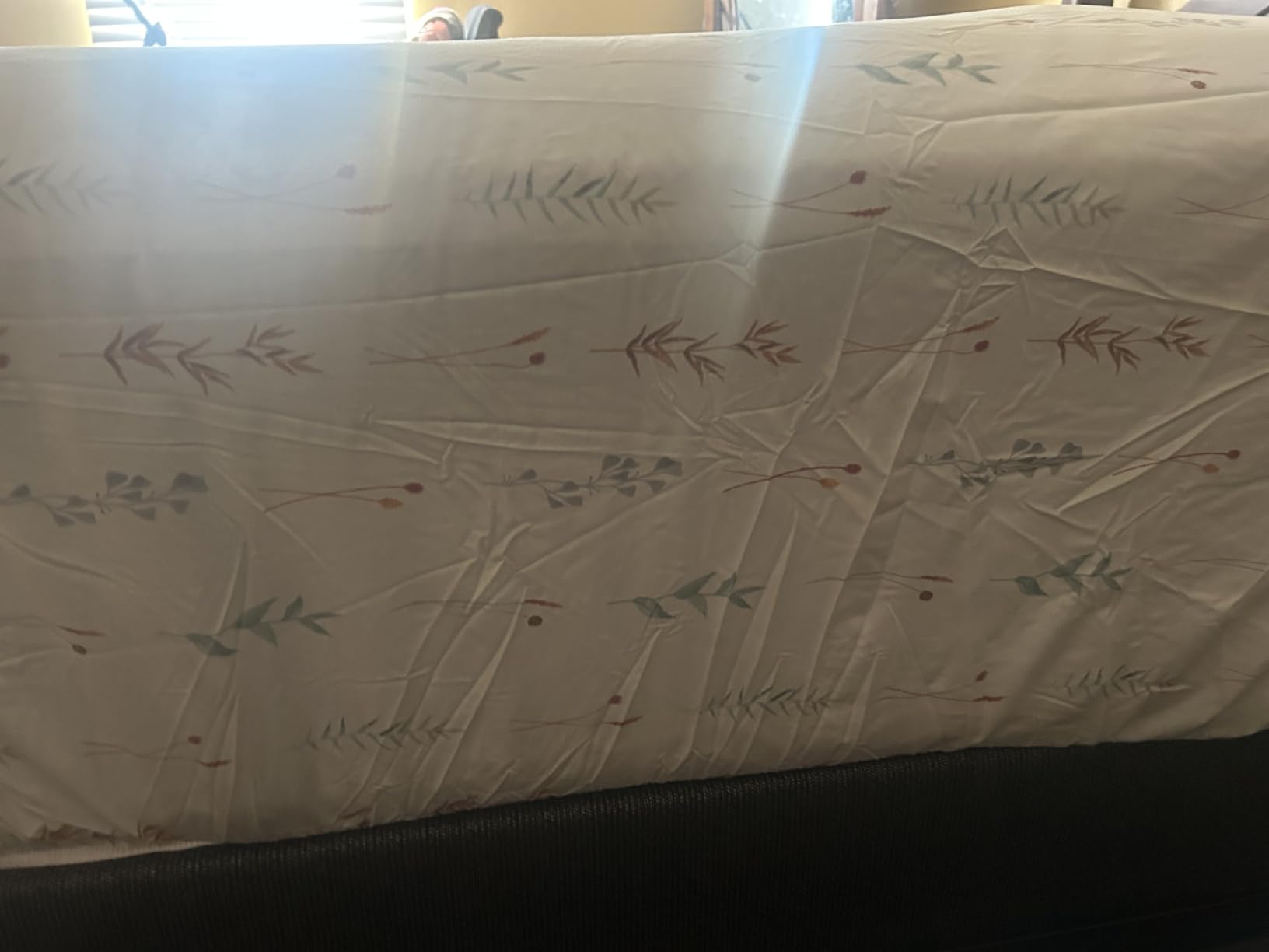 ZOYER 100% Cotton Queen Sheets, Percale Weave, Fairy Meadows customer photo 2