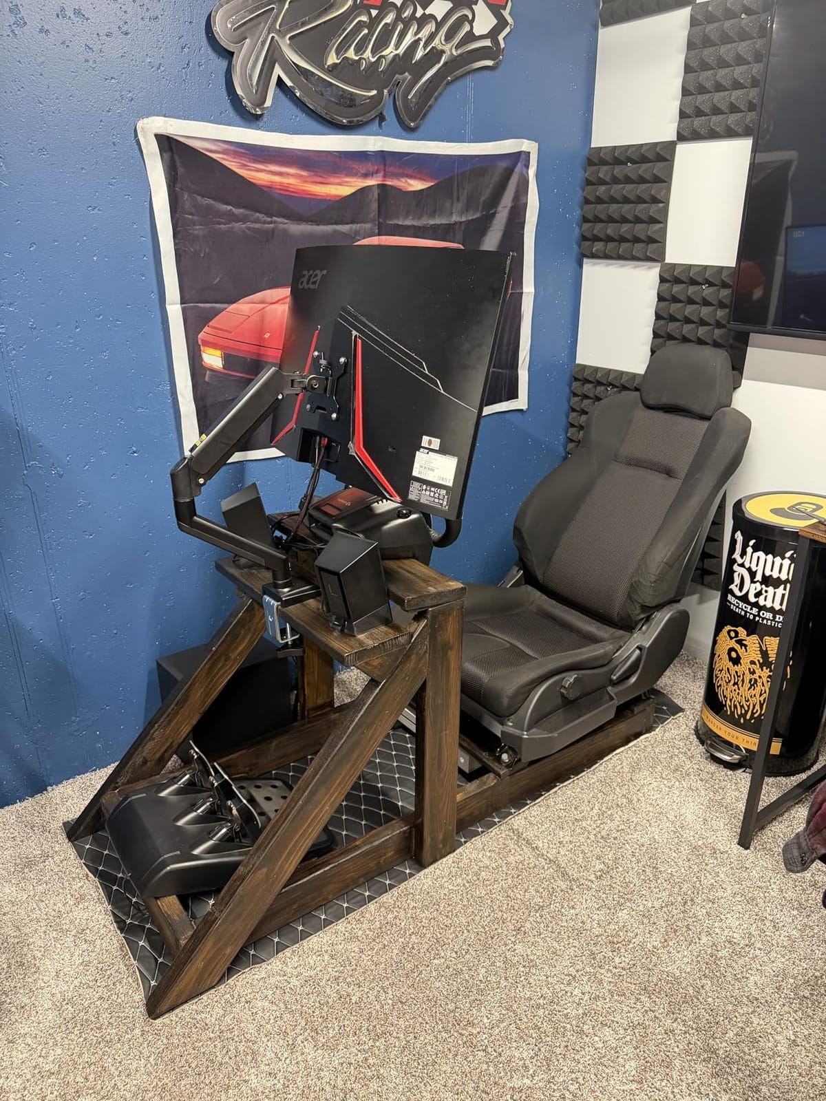 WALI Adjustable Single Monitor Arm for 13-34 inch Screens, up to 26.4 lbs customer photo 2