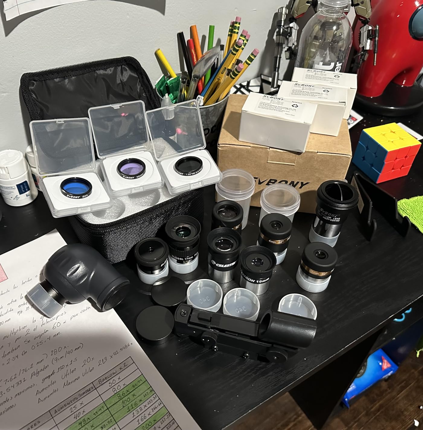 SVBONY SV233 Telescope Eyepiece Set, 7-Piece Eyepiece & Filter Accessory Kit customer photo 2