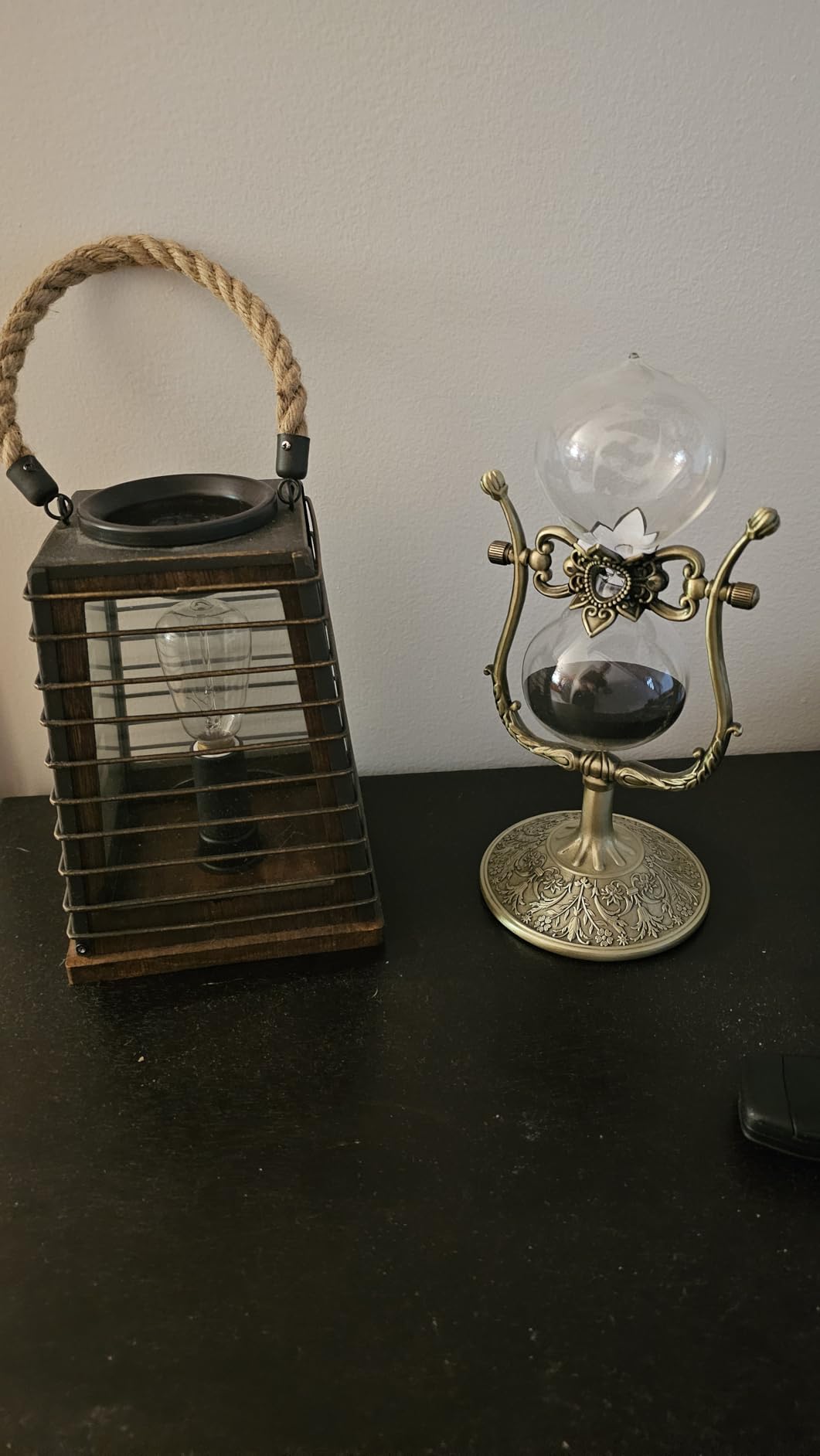 Hourglass Timer Sand Clock 60 Minutes, 360° Rotating Large Brass Vintage Sandglass Timer, Antique 1 Hour Glass Sand Watch for Decoration customer photo 2