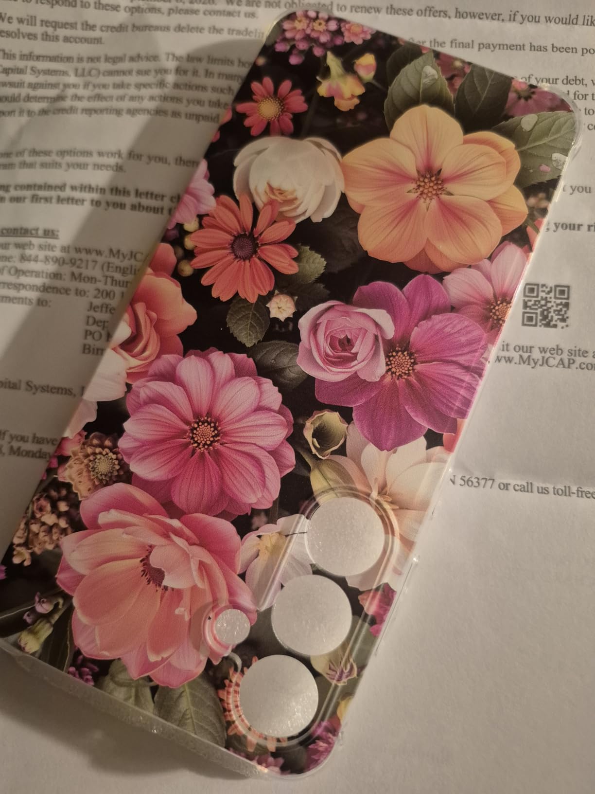 Case for Samsung Galaxy S24 FE, Colorful Peacock Mandala Flowers Drop Protection Shockproof Case TPU Full Body Protective Scratch-Resistant Cover for Samsung Galaxy S24 FE customer photo 1