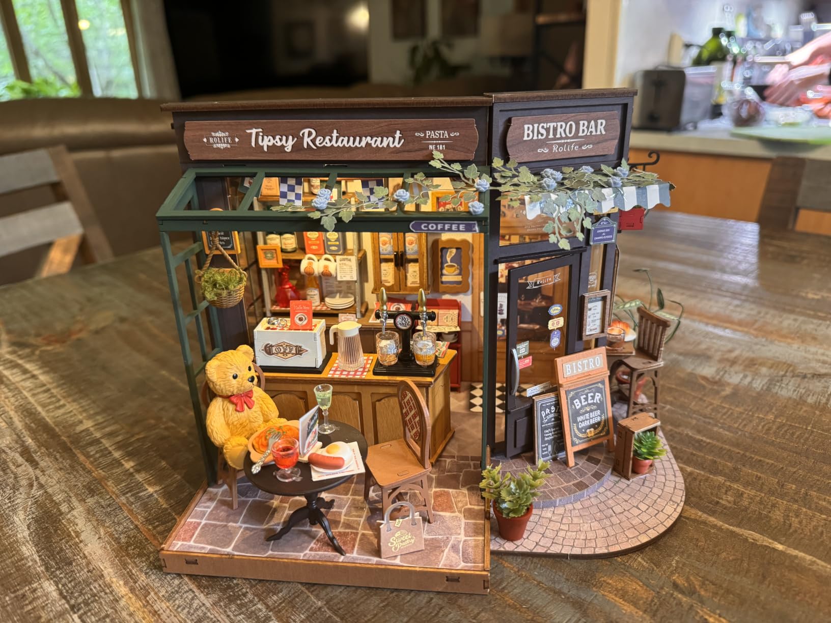 Rolife DIY Miniature Coffee Bar Dollhouse Kit Creative Gift for Adults customer photo 1