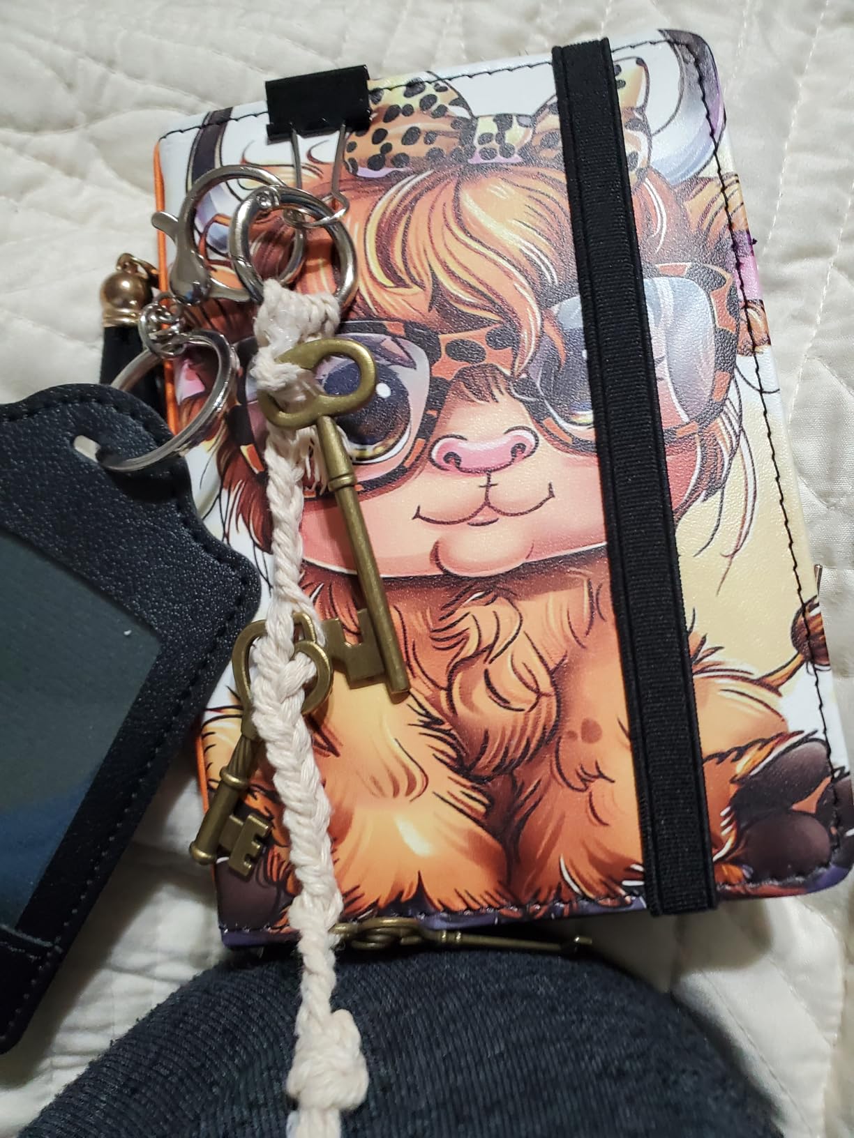 Passport Holder for Travel with Luggage Tag, PU Leather Passport Wallet with RFID Blocking for Women Men, Multi Card Slot Passport Cover Case, Cute Corgi Dog With Botanical customer photo 1
