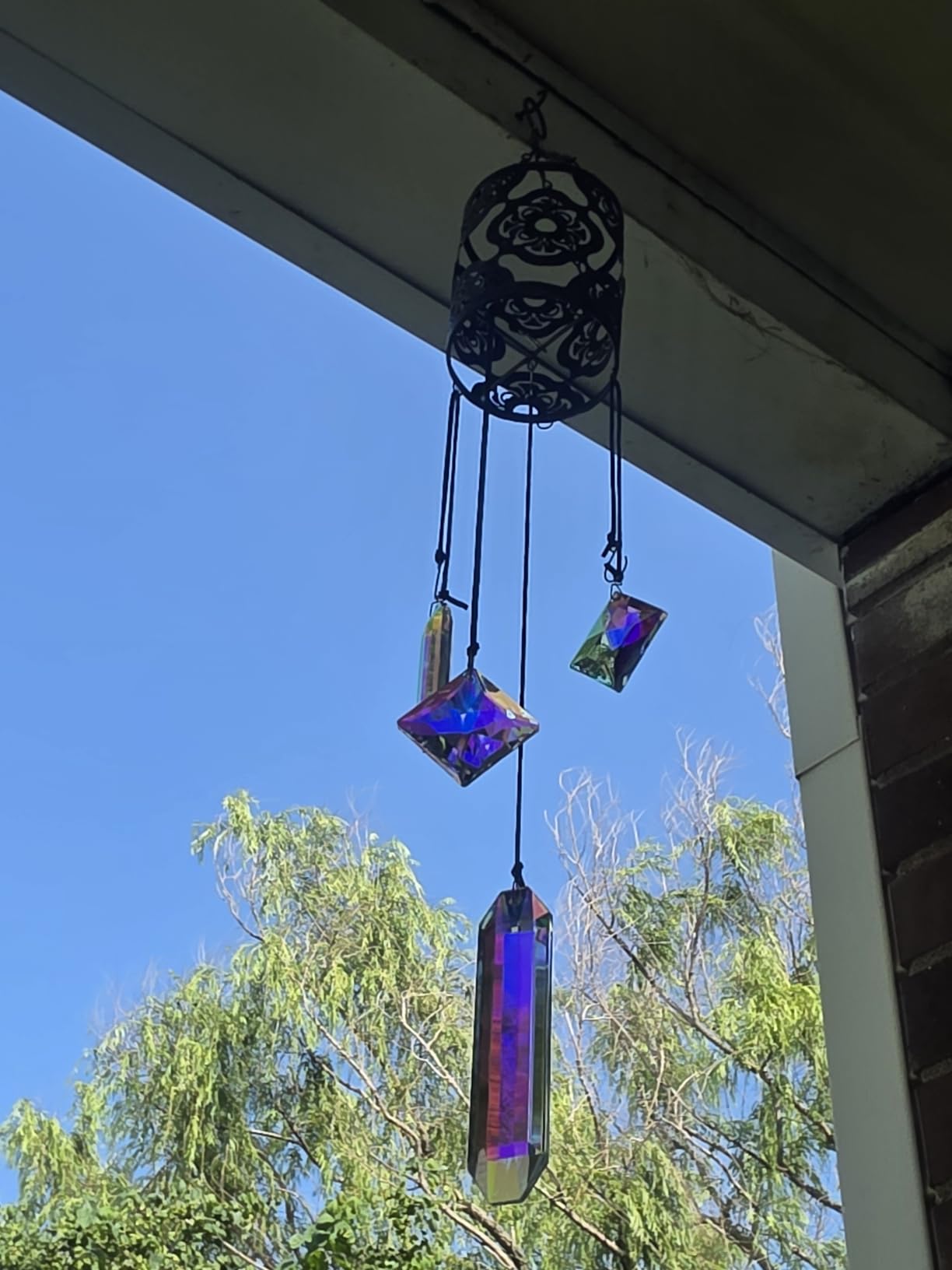 Set 7 Crystal Sun Catcher Prisms AB Colored Suncatcher Crystals for Window customer photo 1