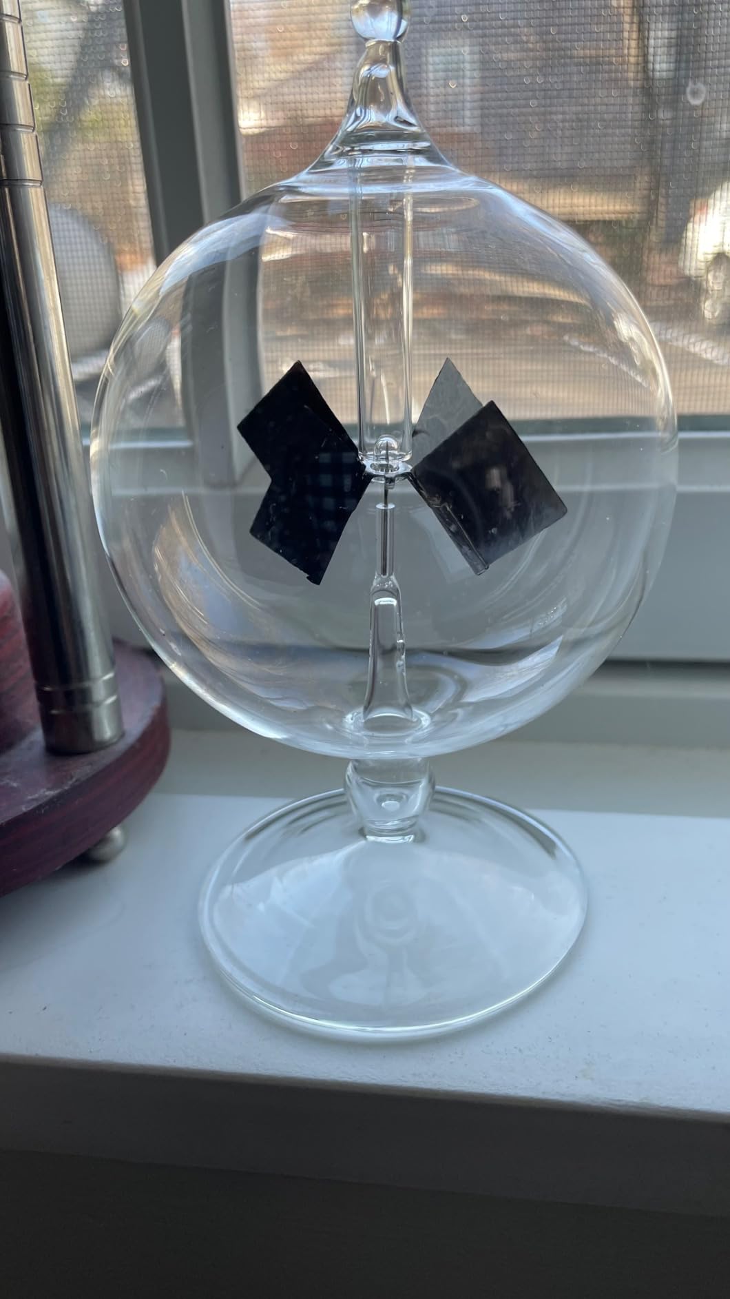 Crookes Radiometer Solar Power Spinning Vanes Glass Windmill for Party Home Decoration Gift customer photo 2