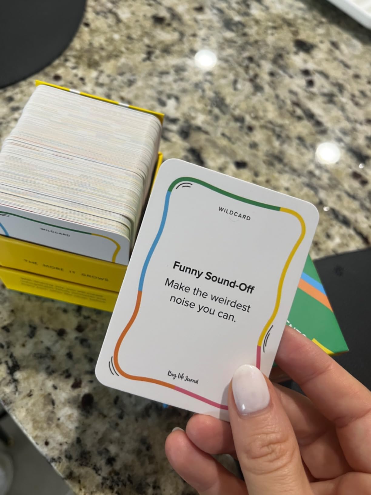 Big Life Journal – Sharing Joy Conversation Cards – 150 Prompts to Spark Joy, Gratitude & Meaningful Conversations – Gift for Families, Kids & Parents for Holidays, Road Trips & Family Dinners customer photo 1