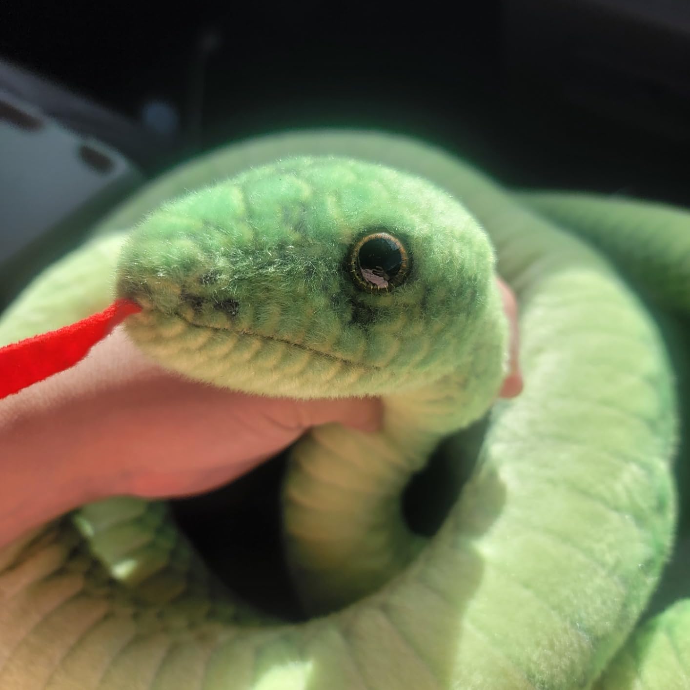 Snake Plush Stuffed Animal, 27 in, Blue customer photo 2
