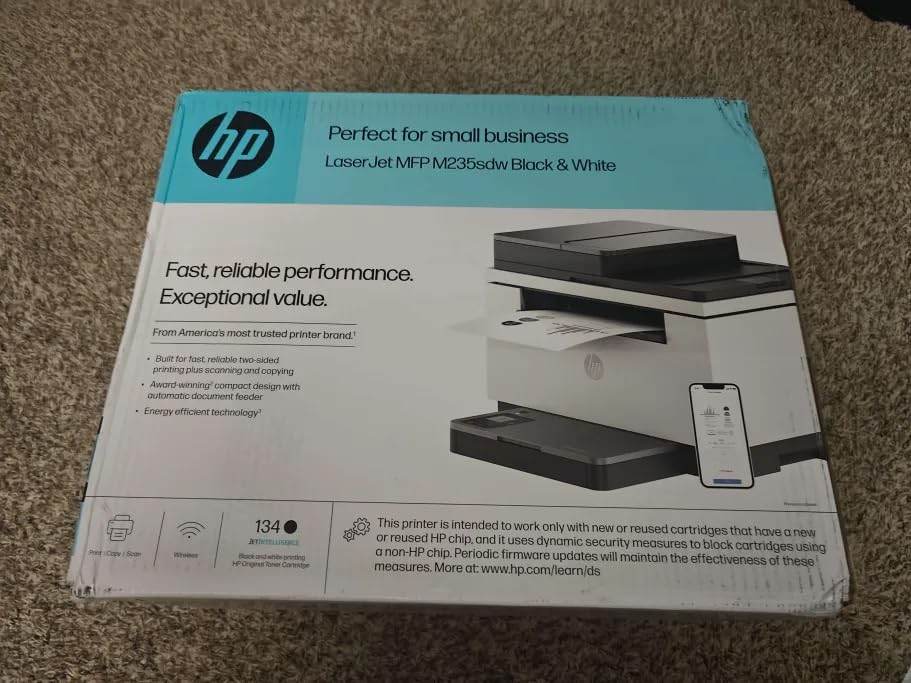 HP LaserJet MFP M235sdw All-in-One Laser Wireless Printer, Scan/Copy, Black & White, Duplex, Best-for-Office customer photo 1