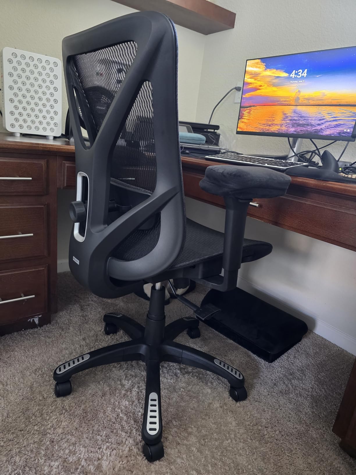 Ergonomic Office Chair, Mesh Computer Desk Chairs with BIFMA X5.1 Certified, Adjustable Lumbar Support, 3D Arm, Tilt Back, Wide Seat, Comfy Swivel Work Task Chair for Company and Home (Obsidian Black) customer photo 1