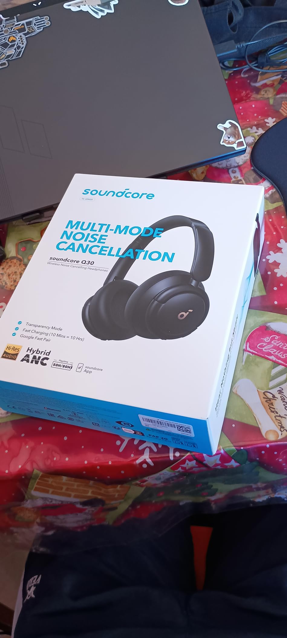 Soundcore by Anker Q30 Hybrid Active Noise Cancelling Headphones, White customer photo 2