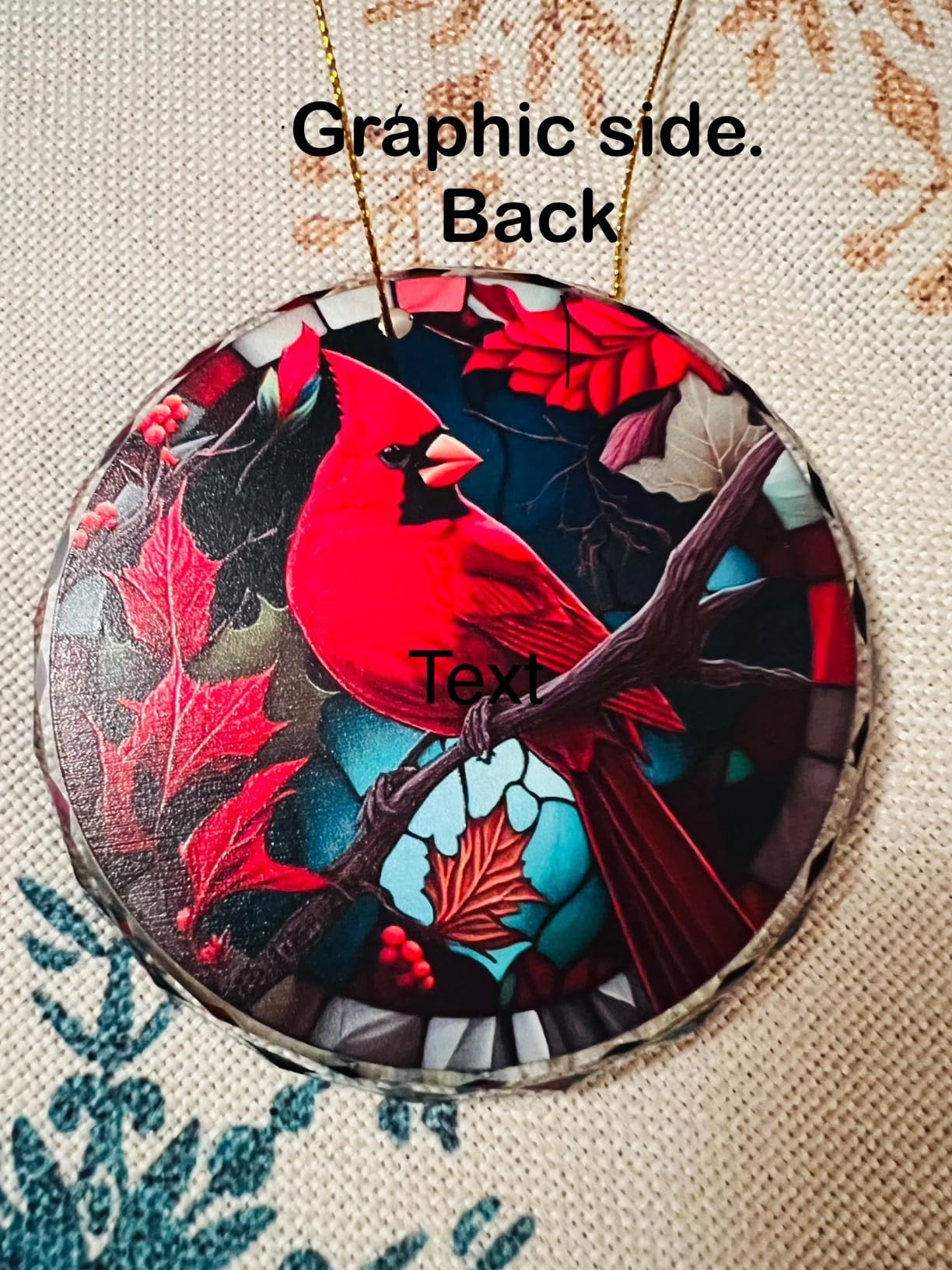 Stained Glass Sea Turtle Ornament - Christmas Tree Decor, Gift Exchange Present customer photo 1