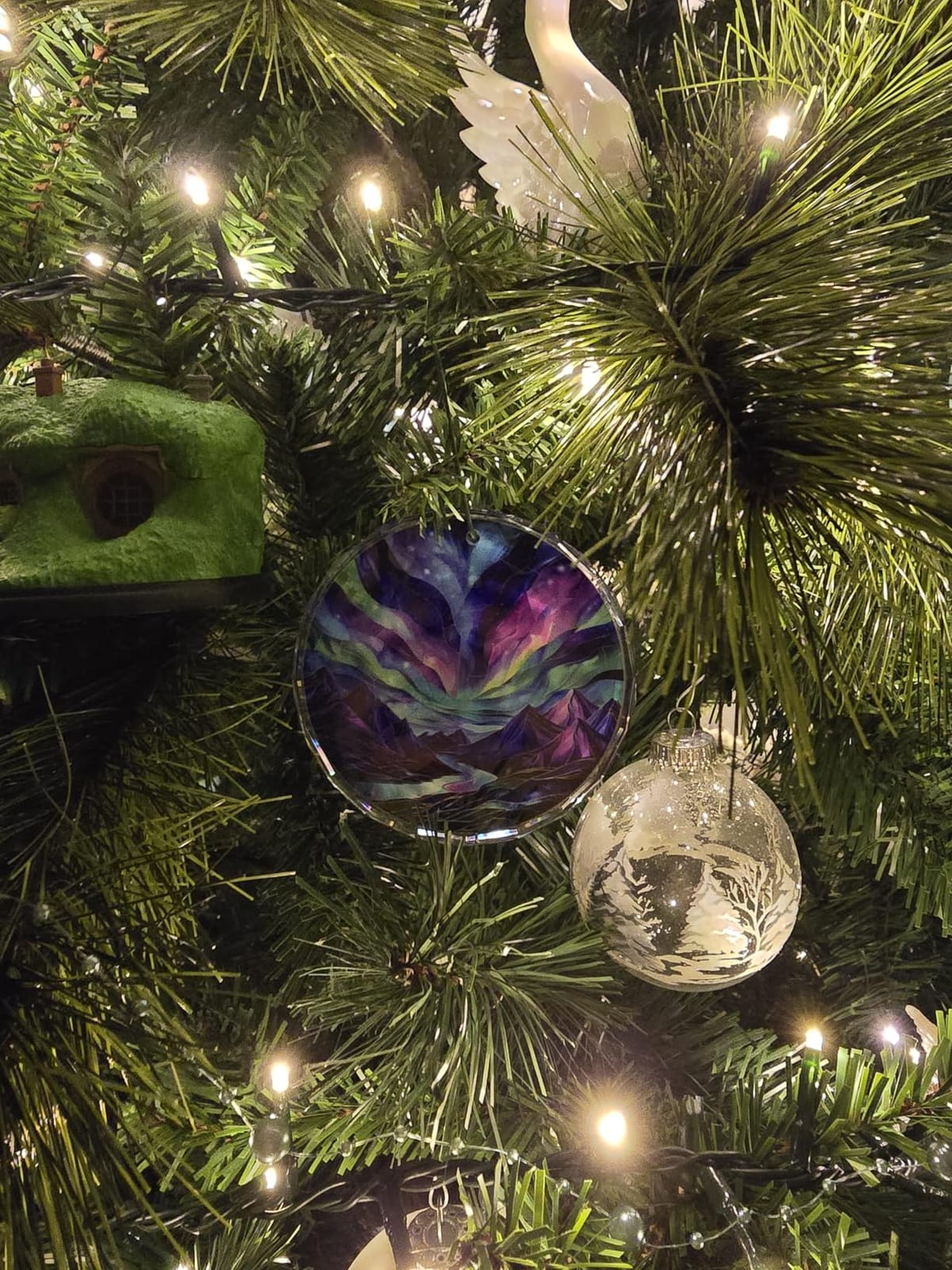Stained Glass Sea Turtle Ornament - Christmas Tree Decor, Gift Exchange Present customer photo 2