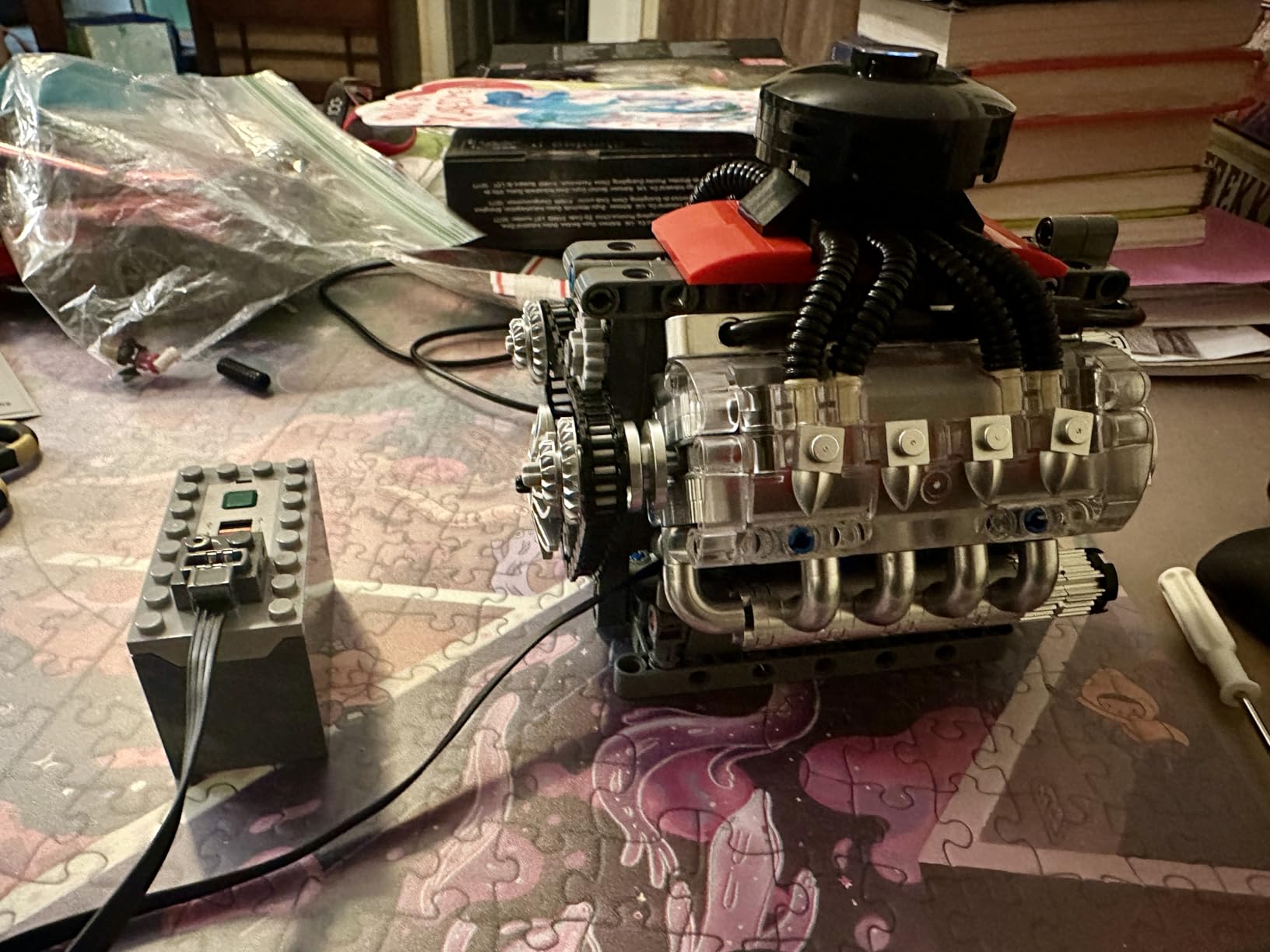 Mould King Mini V8 Engine Kits That Runs, Build Your Own Visible Car Motor, Physical Science Experiment Models for Teens, Best STEM Toy Gifts for 14+ and Adult 10171 (487 Pcs) customer photo 1