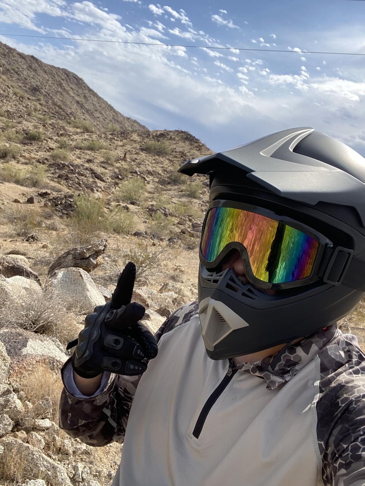 CARTMAN Matte Black Adult Full Helmet Large, DOT Approved ATV Dirt Bike customer photo 1