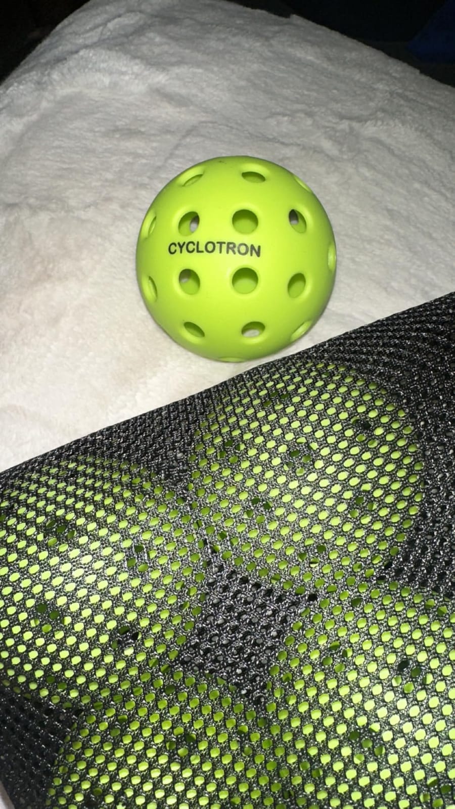 cyclotron 6-Pack Pickleball Balls - USAPA Approved, 40-Hole Outdoor & Indoor Pickleballs with Mesh Bag, High-Visibility Durable Balls for Practice customer photo 1