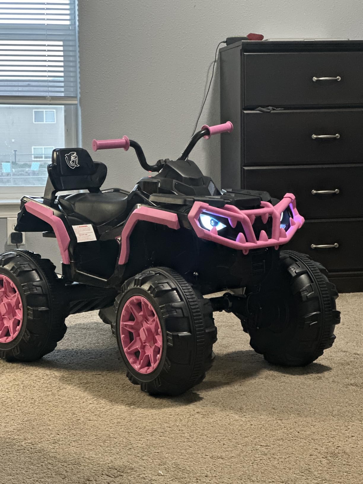 Hikiddo Shark Kids ATV 4 Wheeler, 24V Electric ATV Ride On Toy for Big Kids customer photo 2
