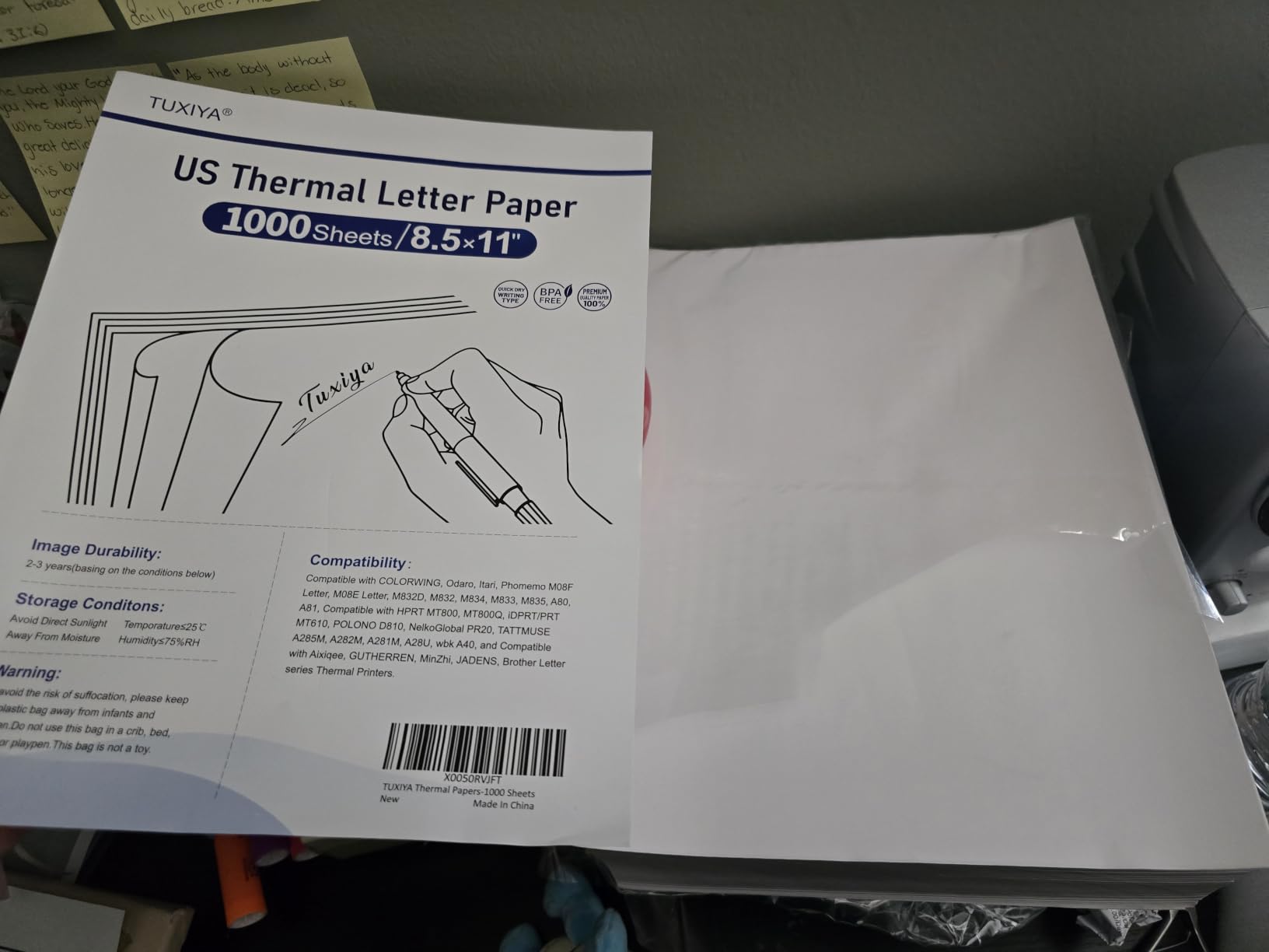Portable Printers Wireless for Travel, A285M Small Inkless Thermal Printer customer photo 1