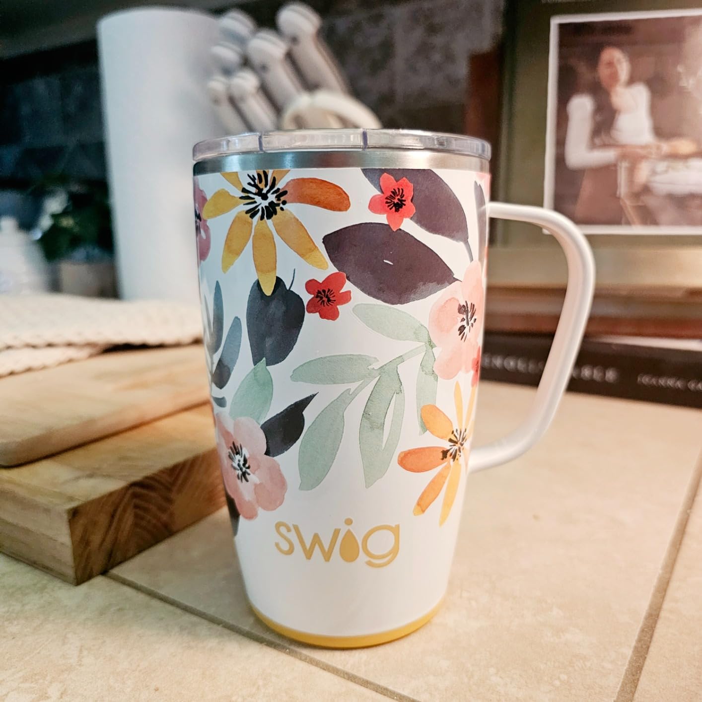 Swig Life 18oz Insulated Travel Mug with Handle & Lid, Scrub Life customer photo 2