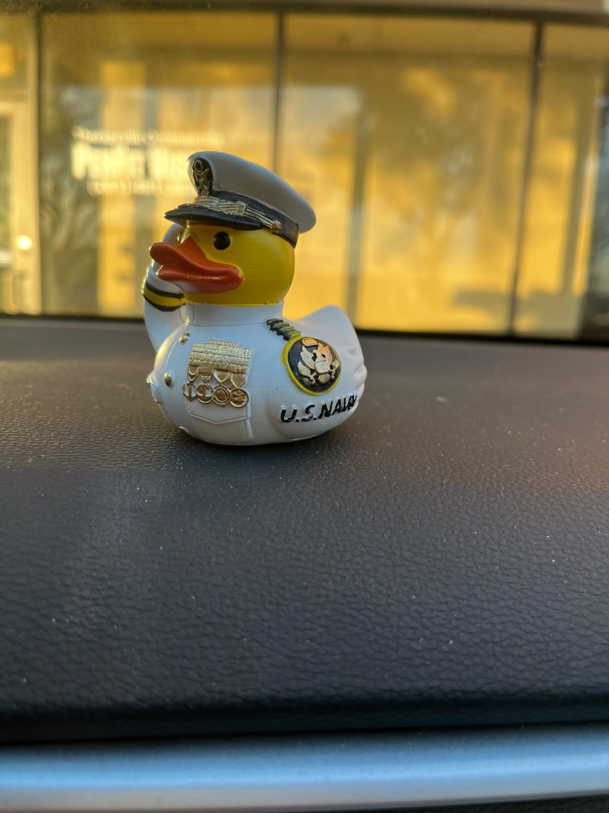 Marine Corps Veteran Tribute Duck, Veteran Ducks Army Military Uniform Rubber Duck for Jeeps Ducking, Mini Military Rubber Duckies Veterans Day Decorations for Veteran Gifts Car Party Decor (B) customer photo 1