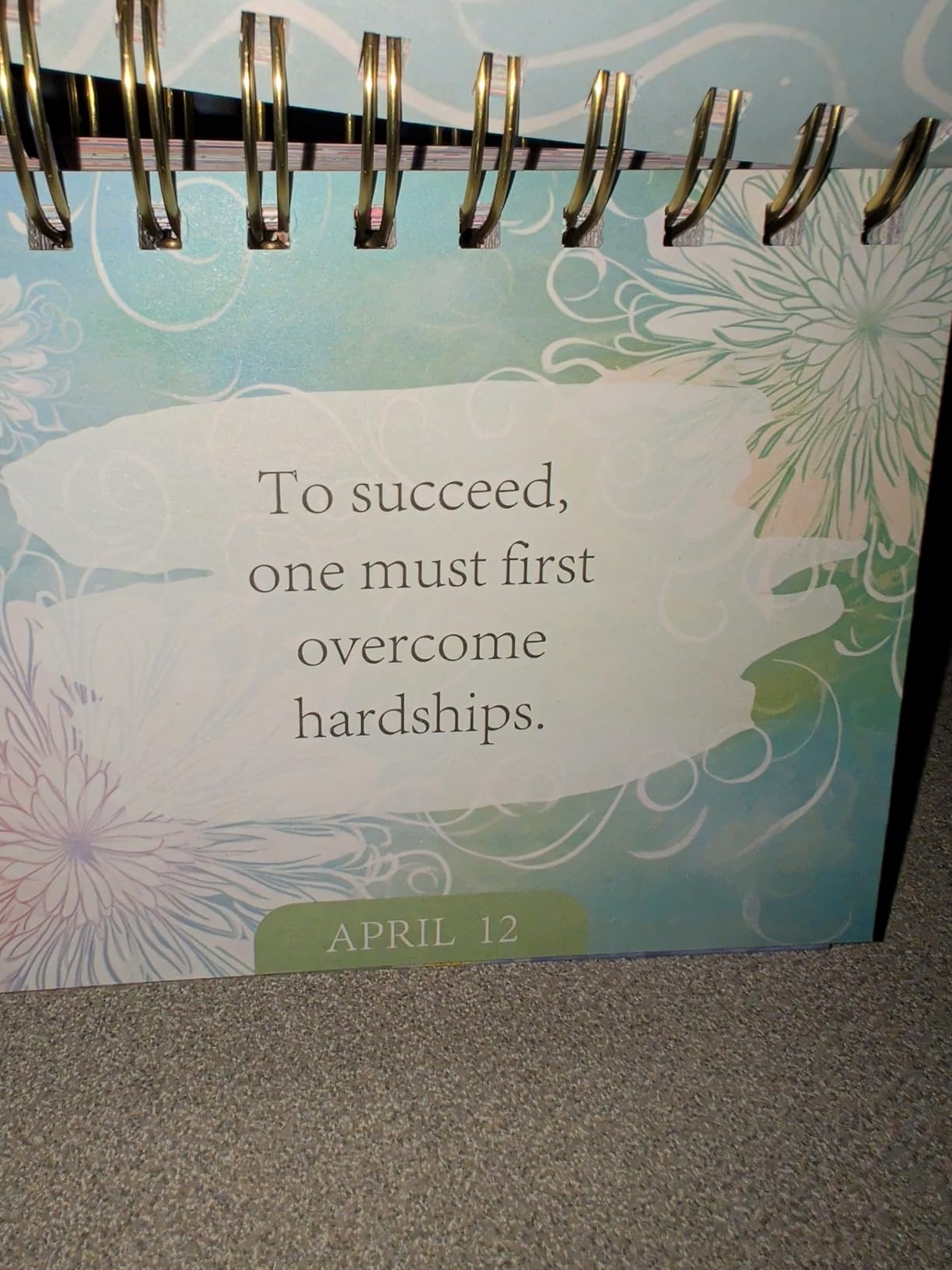 Daily Flip Calendar with Inspirational Quotes - Motivational Perpetual Calendar Desk Office Home Decor for Women, Gifts Desk Accessories for Girls Positive Affirmations customer photo 2