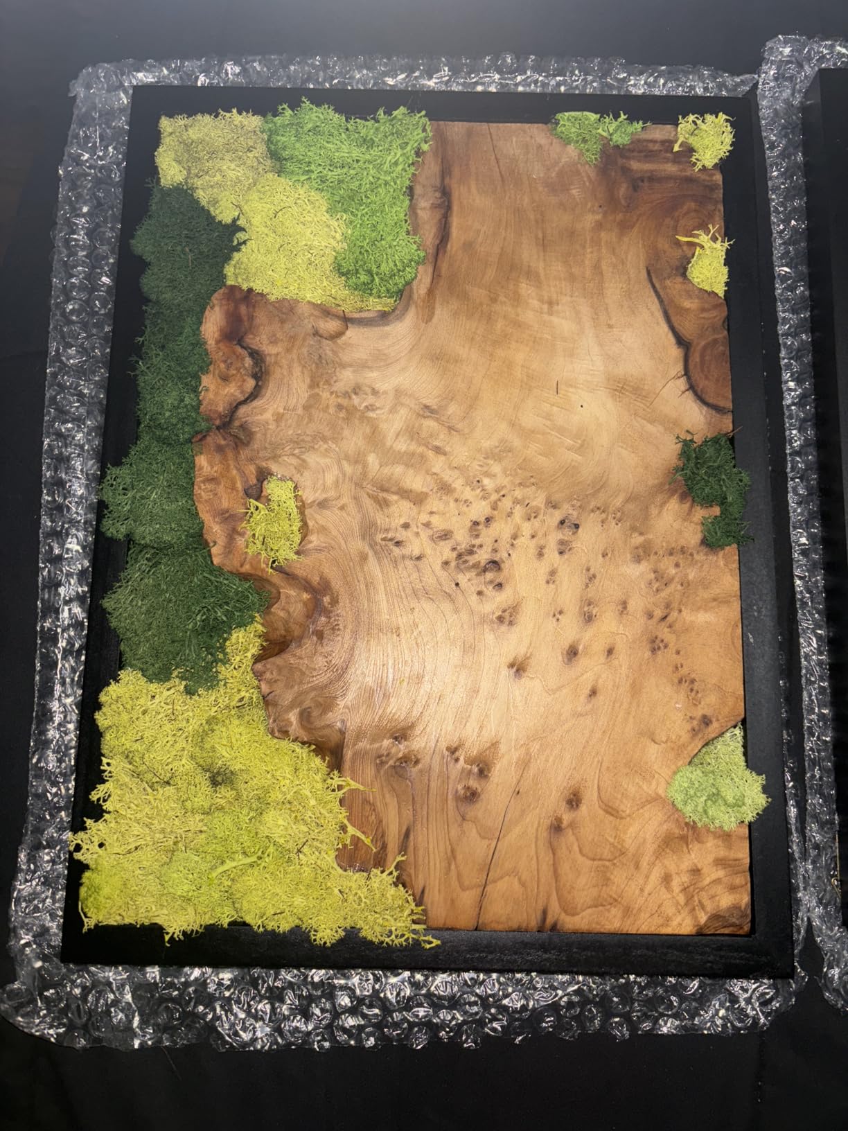 NAHARO Natural Preserved Moss Wall Art - Natural moss&wood Handcrafted Rustic Charm for Your Home- Unique Wall Hanging for Living Room, Bedroom, Office, or Kitchen - No Maintenance customer photo 1