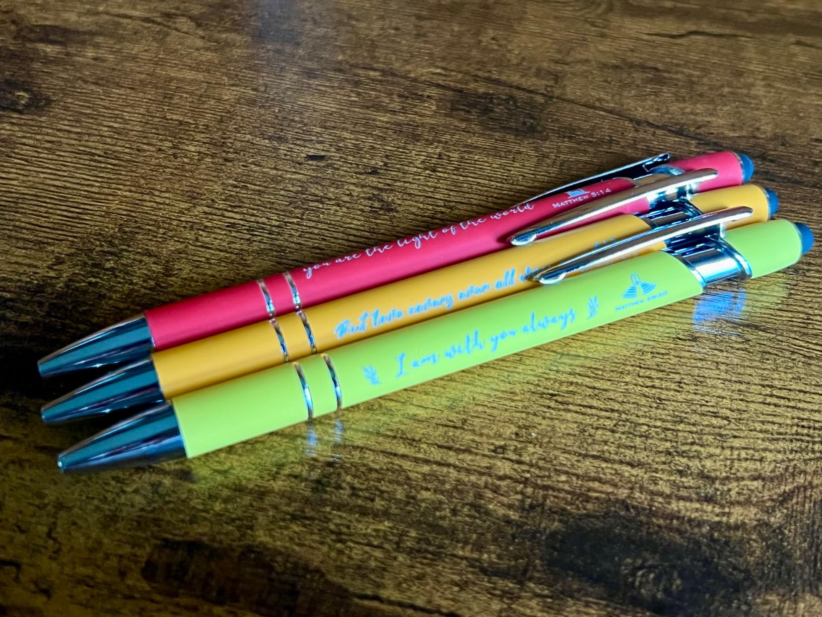 Christian Pens with Stylus Tips Bible Verse Inspirational Pens Ballpoint Smooth Writing Black Ink Bulk Christian Gifts for Women & Men for Journaling School Office Church Supplies 10-Pack customer photo 1