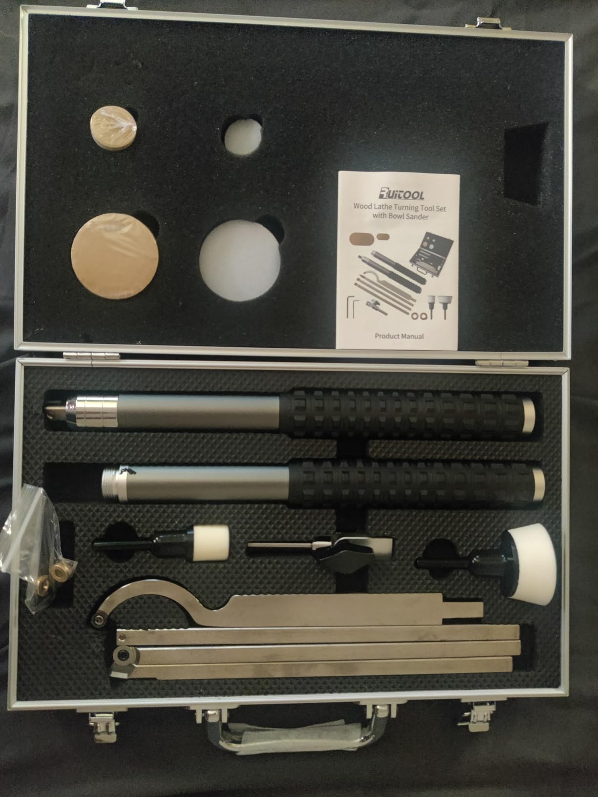 RUITOOL Wood Lathe Tools Set with Carbide Lathe Tools and Bowl Sander customer photo 1