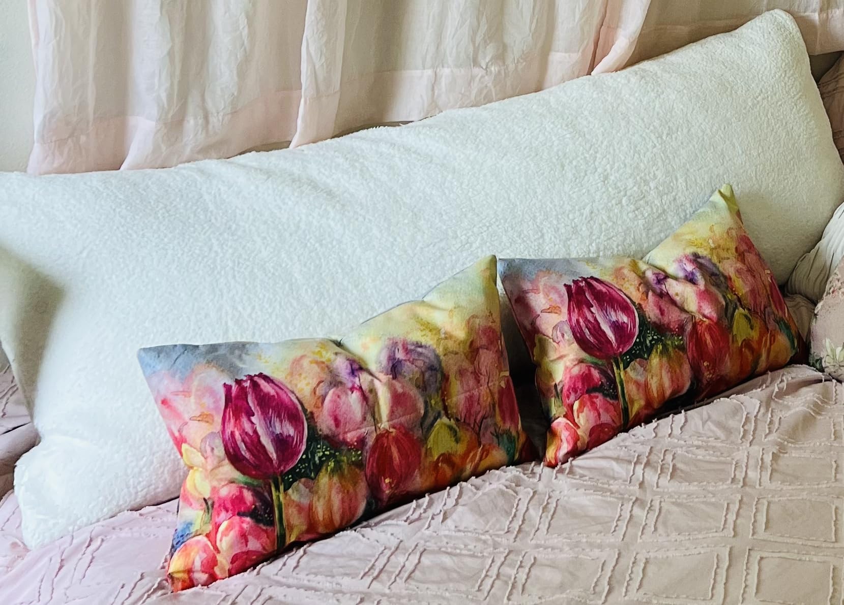 TKS MITLAN Birds of Paradise and Leaves Pillow Covers 18x18 Inch Decorative Throw Pillow Covers Cushion Case for Home Sofa Couch Decoration customer photo 2