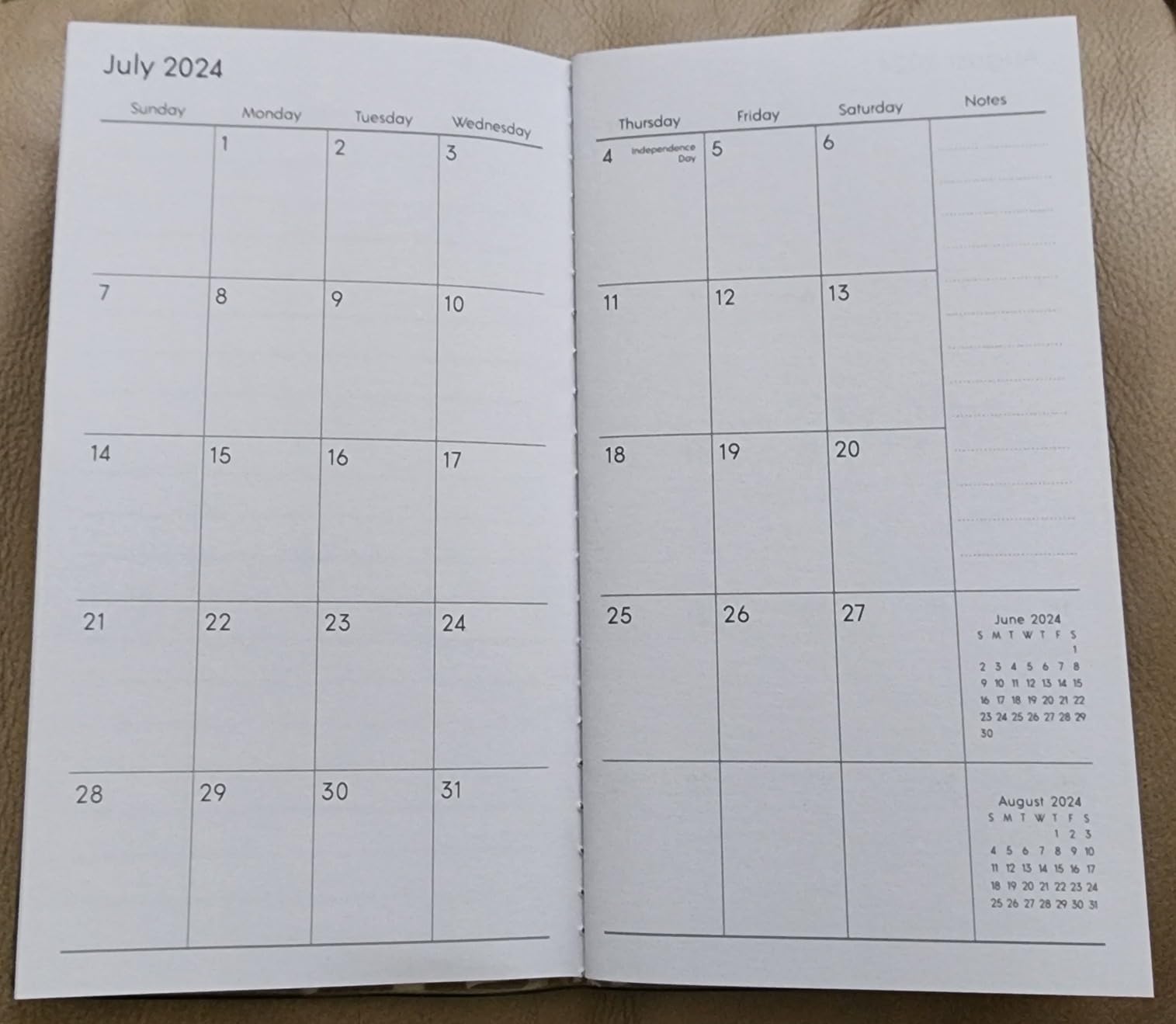 Pocket Calendar 2026-2027, Moon Phrase Purse Planner - 3.7