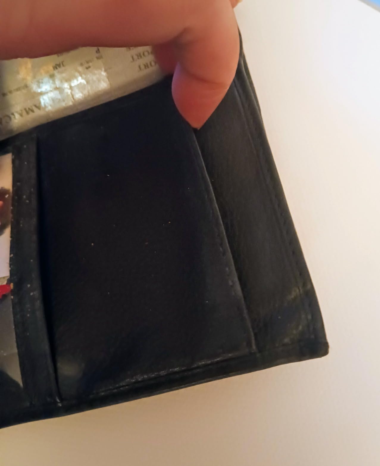 Antique Saddle RFID Genuine Leather Passport Wallet customer photo 1