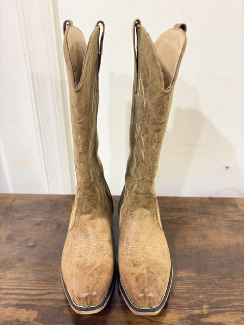 IUV Cowboy Boots for Women Mid Calf Fashion Cowgirl Boots Western Snip Toe customer photo 1