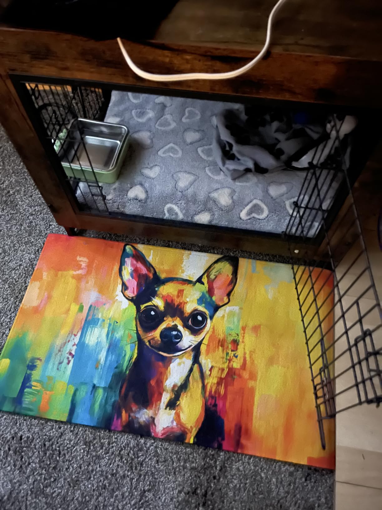 Galaxy Wolves Indoor Door Mat, 17x29.5 Inch, Floor Area Rug for Entryway, Living Room, or Bathroom, Non-Slip Doormat, Cosmic Moonlit Wolf Animal Design Home Decor Rug Gifts customer photo 1