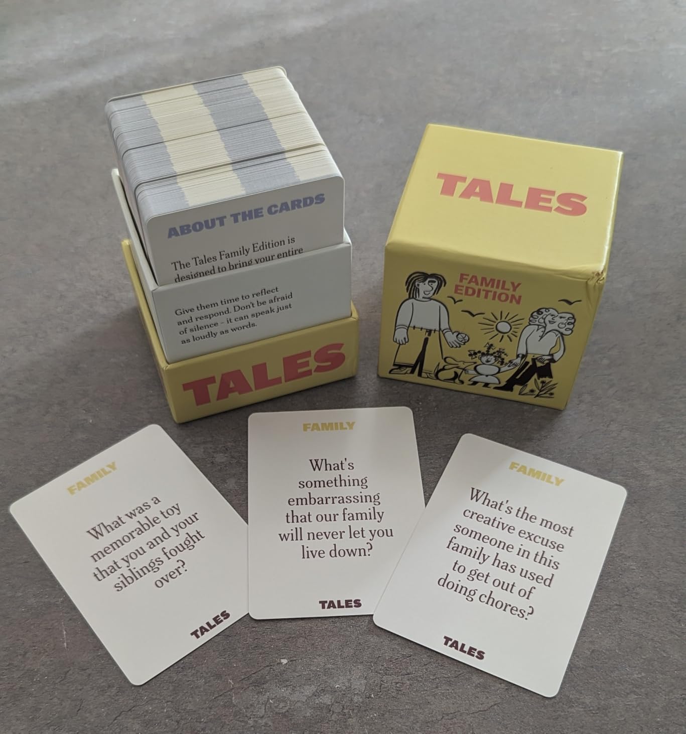 TALES 150 Conversation Cards, Family Edition, Create Meaningful Connections customer photo 1
