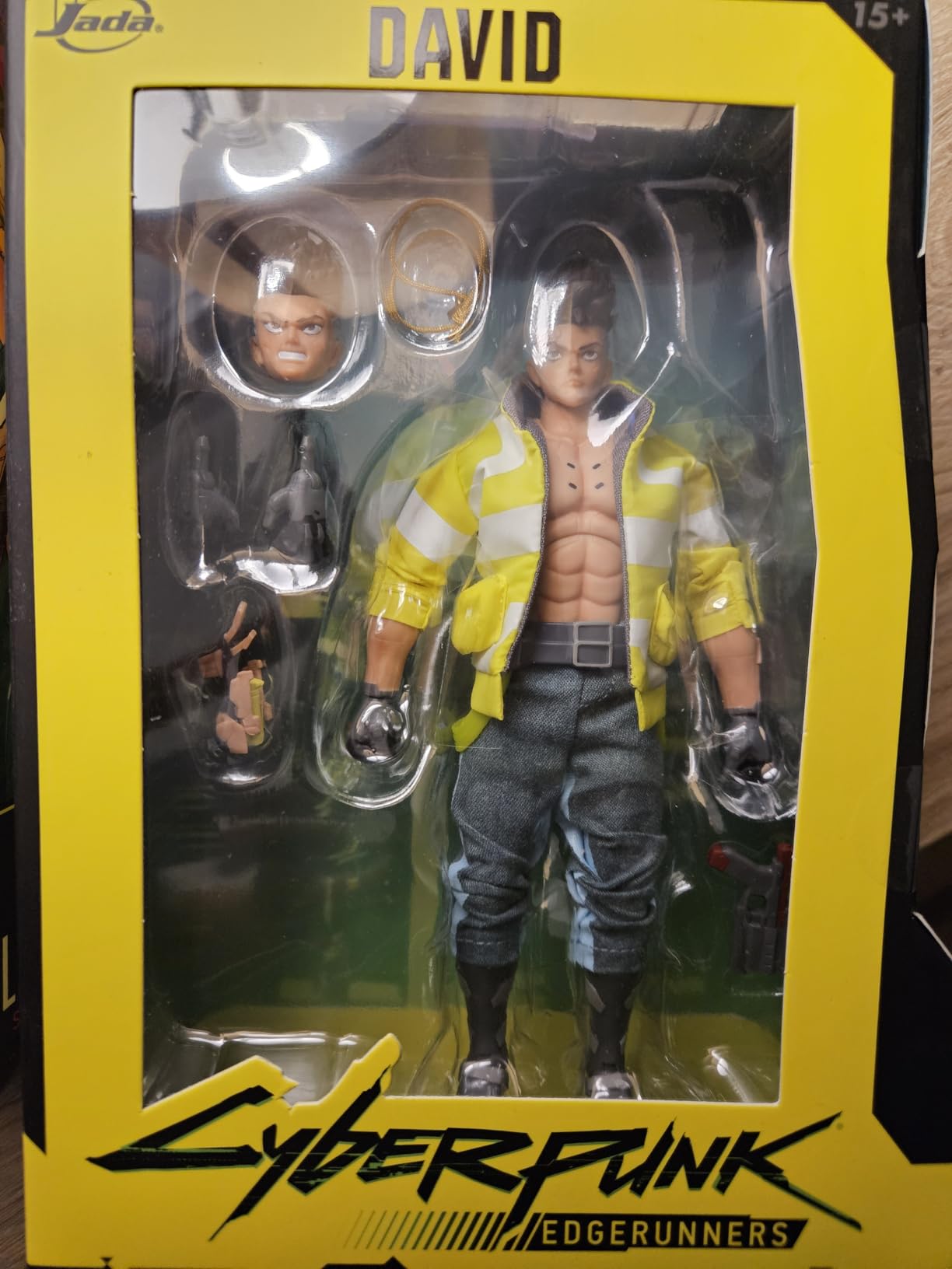 Jada Cyberpunk Edgerunners David Martinez - 1:12 Scale Action Figure - 6” Highly Articulated Collectible with Accessories - Ages 15+ - Soft Goods Jacket, Detailed Sculpt customer photo 1