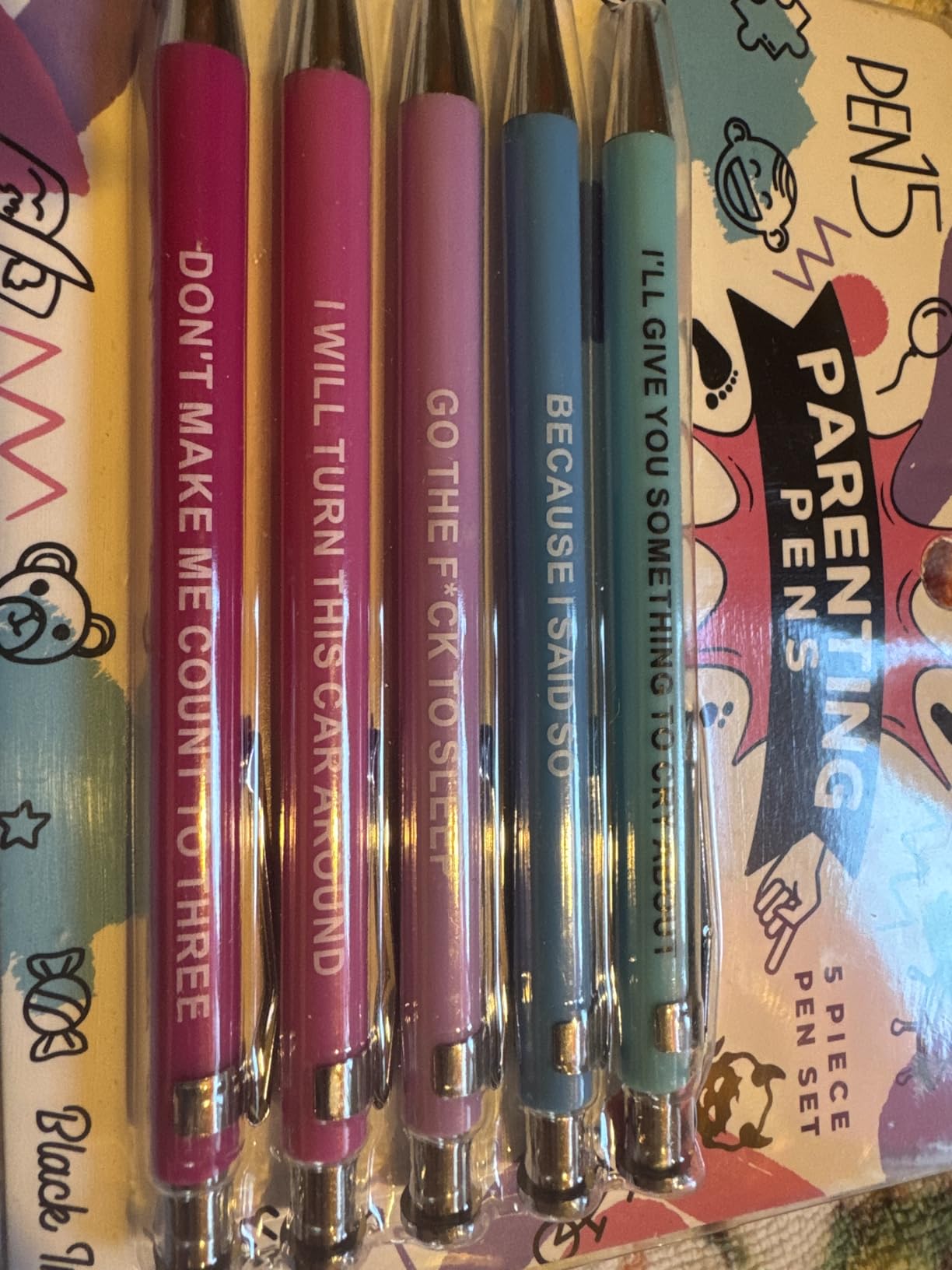 Funny Passive Aggressive Pens - 3 PCS Retractable Sarcastic Ballpoint Pens with Hilarious Quotes and Smooth Black Ink - Novelty Office Gag Gift for Coworkers & Friends customer photo 2