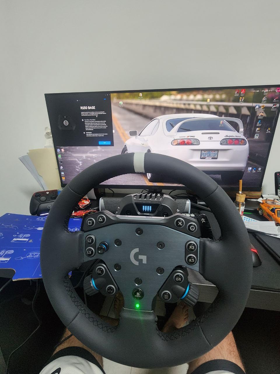 Logitech G RS50 Direct Drive Racing Wheel, Hub, & Base for PS5/PS4/PC customer photo 1
