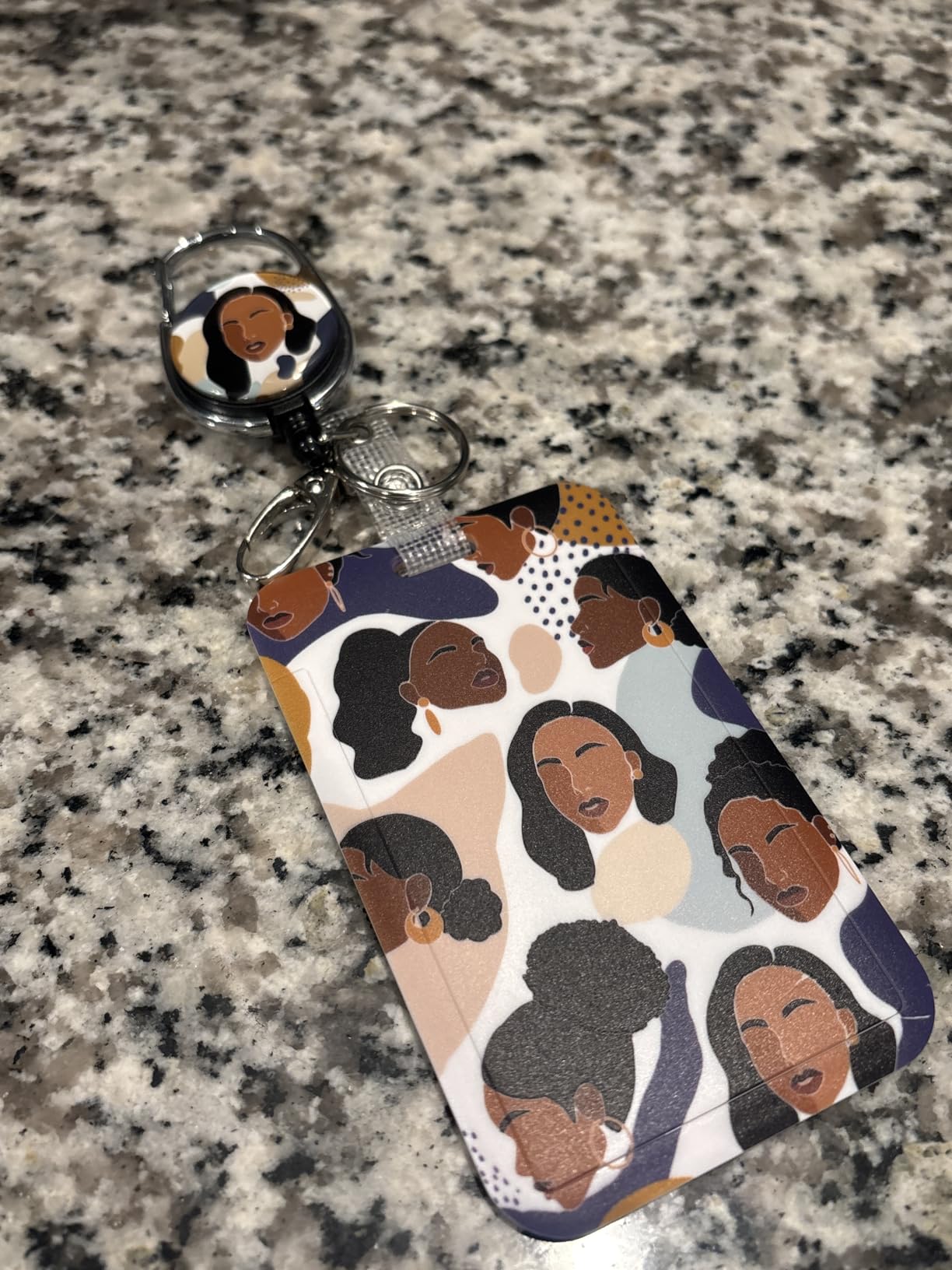Chaos Coordinator Badge Holder Retractable Reel Cute ID Card Case with Carabiner Clip customer photo 2