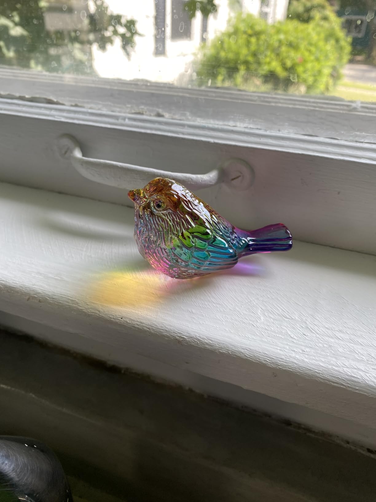Red Crystal Bird Figurine Hand Blown Glass Collectible Decor | Handmade Red Glass Bird Figurine Collectible Ornament for Bird Lovers Desk Table Shelf Home Office Display Gift customer photo 2
