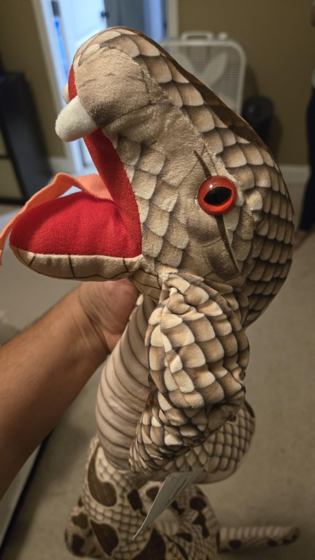 MaoGoLan King Cobra Stuffed Animal Realistic Snake Plush Toy for Kids | Giant Snake 98 inch Long customer photo 2