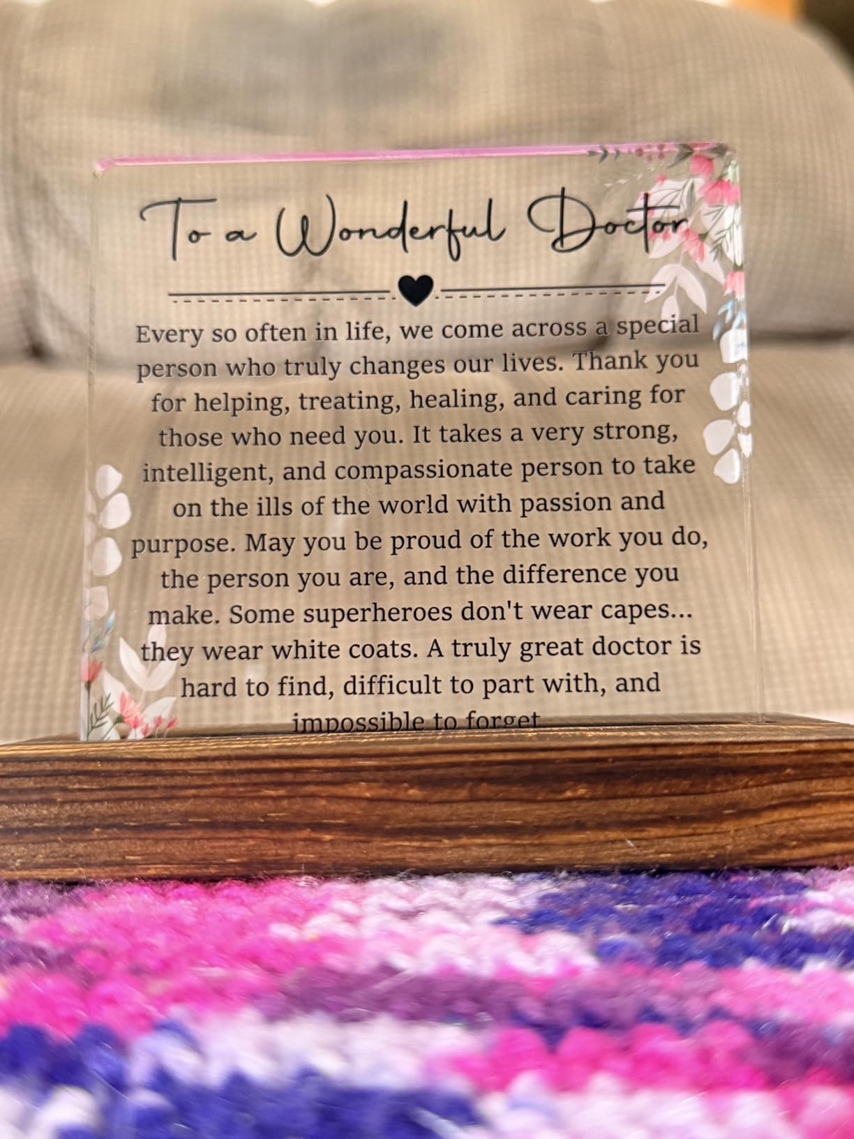 New Rheumatologist Gifts for Rheumatologist, Graduation Gifts for Rheumatologist, Congratulations Gift for Rheumatologist, Modern Acrylic Desk Plaque customer photo 2