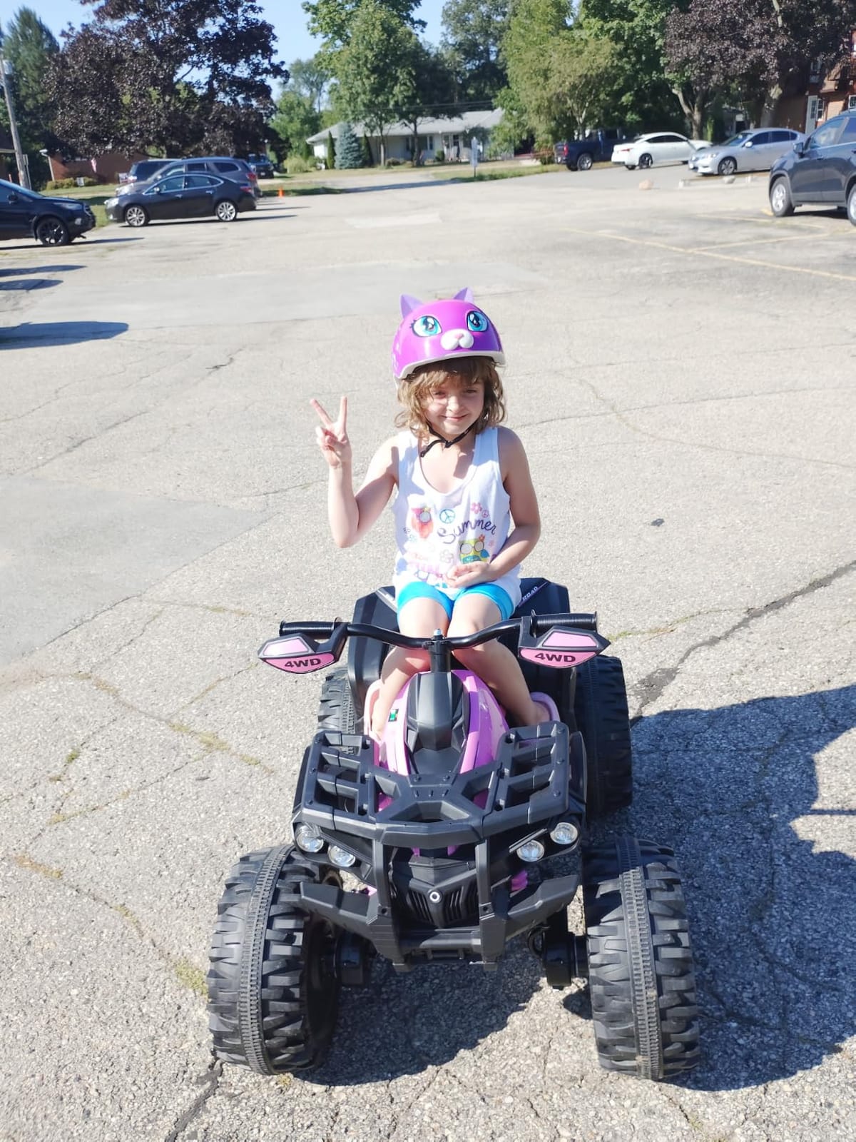 JOYRACER 24V Kids ATV 4 Wheeler, 4x4 Ride On Toys Car w/ 800W Motors, 9AH Battery Powered Car w/Remote Control, Bluetooth, MP3, USB, Spring Suspension, 2-Seater Quad for Boys Girls, Black customer photo 2